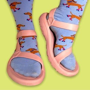 Teva Chunky Hurricane Drift Foam Sandals - Rosebloom / Pink Womens Size 8